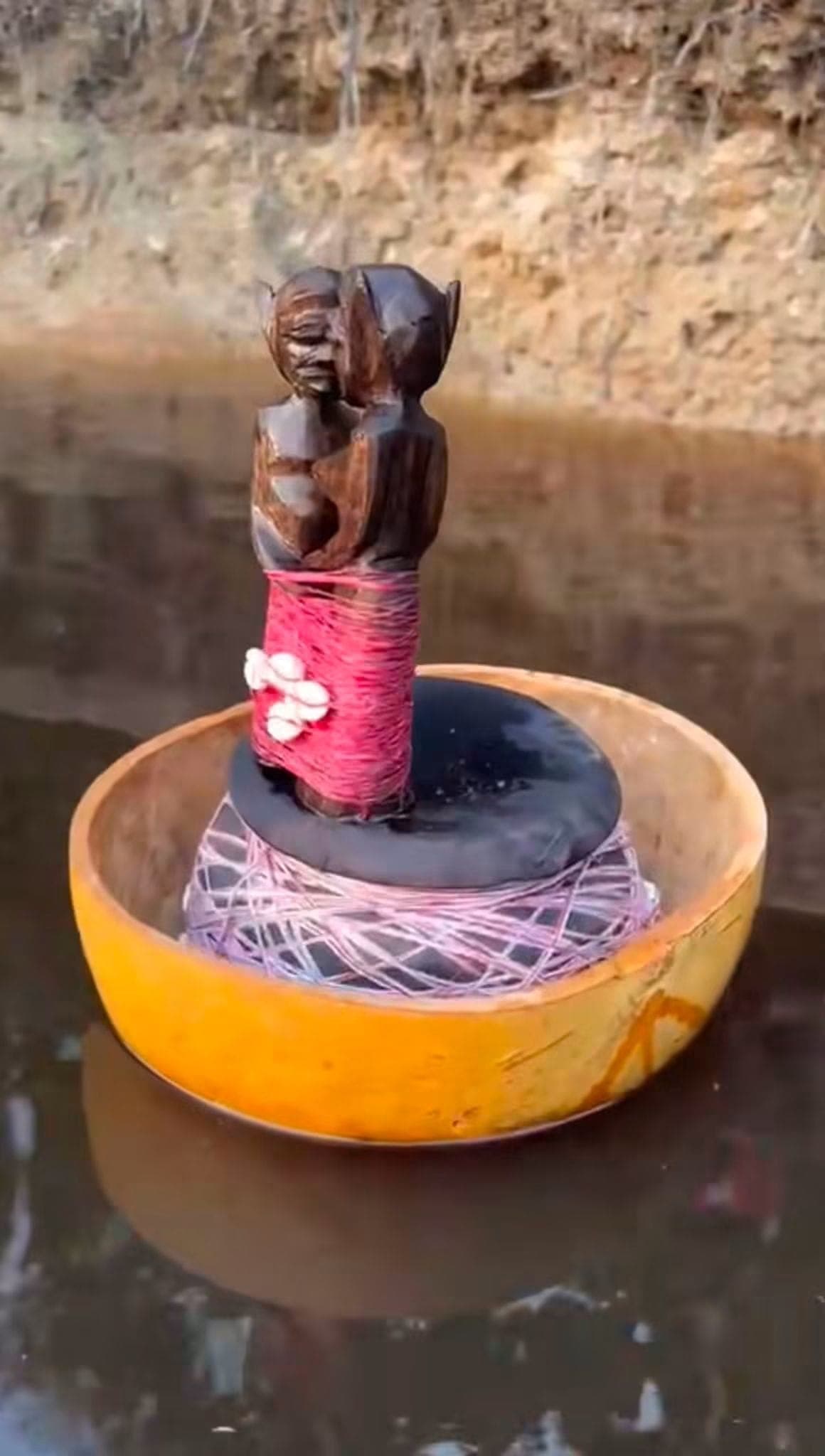 Traditional love and relationship spiritual work with a paired figure prepared for a private consultation